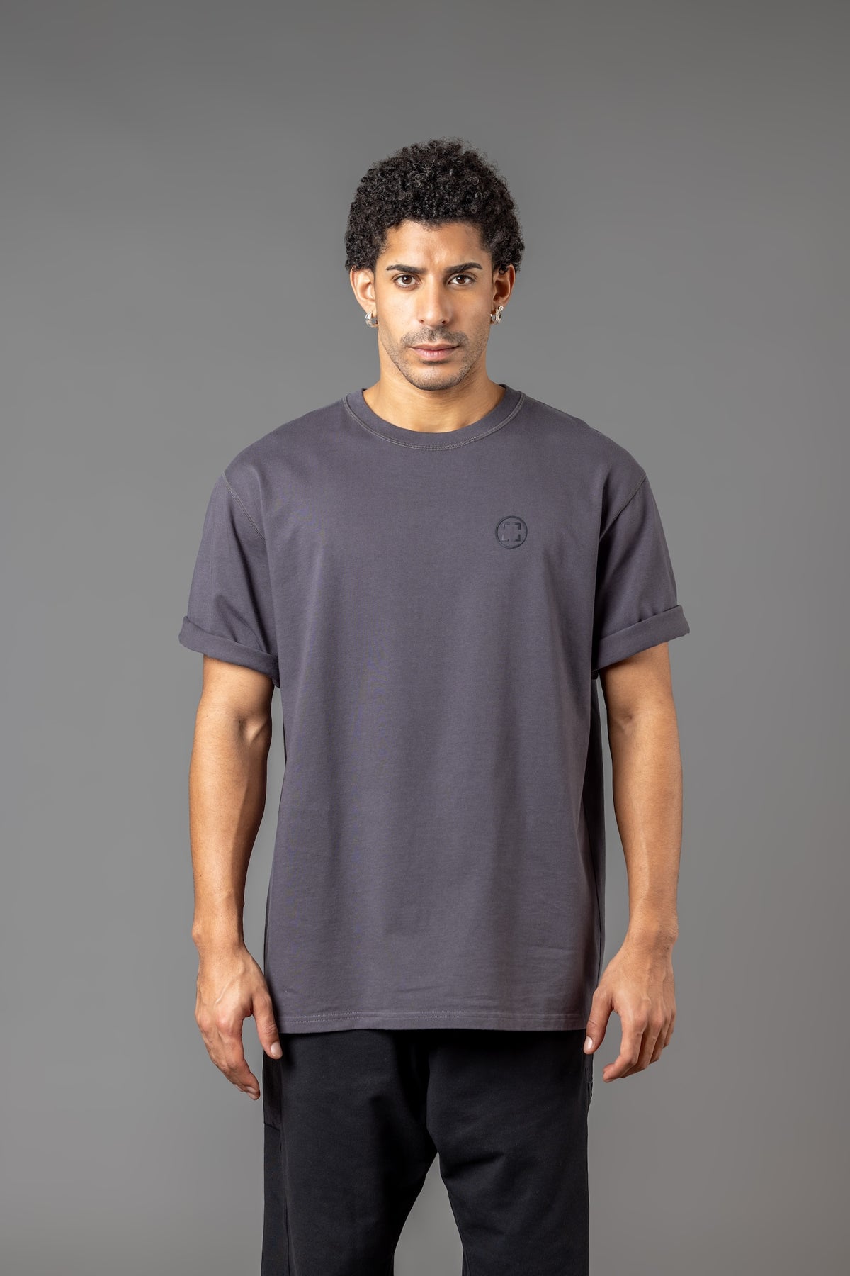 OVERSIZE LOGO T-SHIRT “T5" GREY